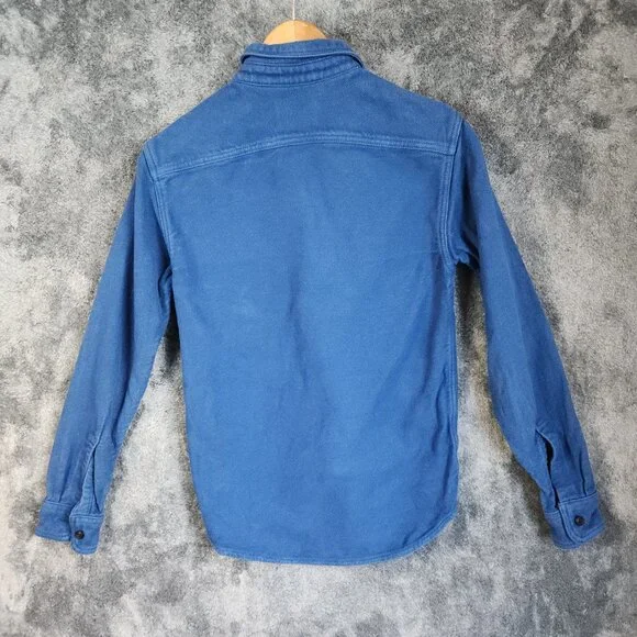 Everlane The Heavyweight Overshirt Mens XS Blue Cotton Blue Button Up Shirt EUC - Picture 4 of 8